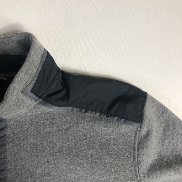 Calvin Klein Mens Quarter Zip Long Sleeve Turtleneck‎ Sweater Large Gray B105 - Picture 3 of 5
